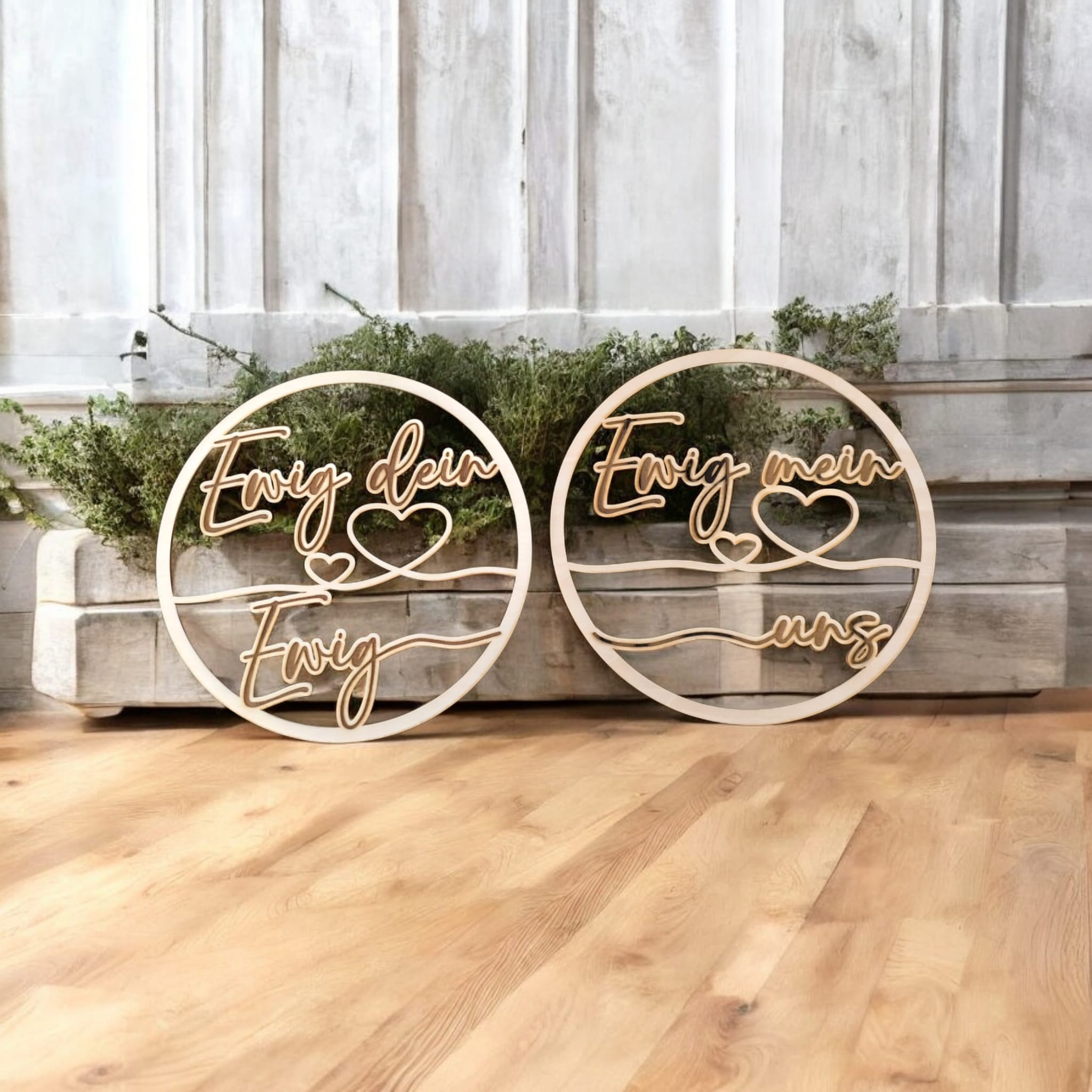 Stuhlkranz-Set "Ewig dein. Ewig mein. Ewig uns."